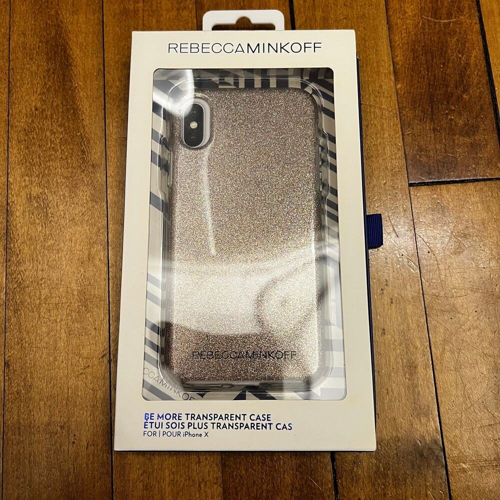 Rebecca Minkoff Iphone X Case Multi Glitter NEW in BOX